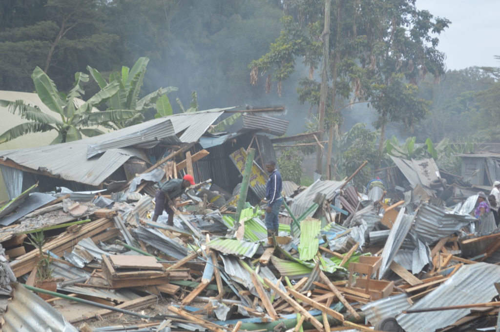 Demolition of structures that are along the railway line at 42