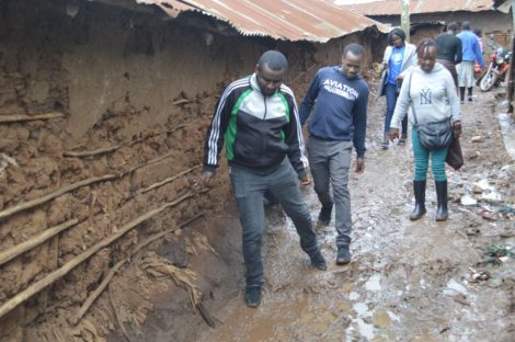 In some area we had find a way through the muddy footpaths to find the schools