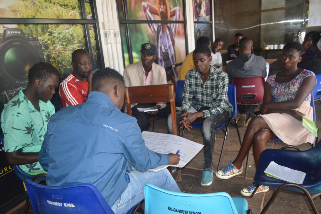 One of the group discussing about Open data, during the breakout sessions