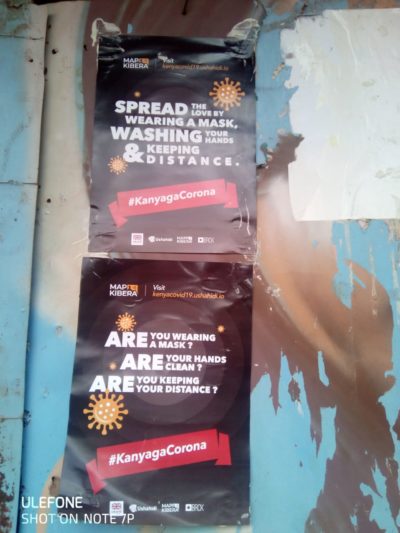 Posters were also circulated to the residents of Kibera and Mathare to create awareness.